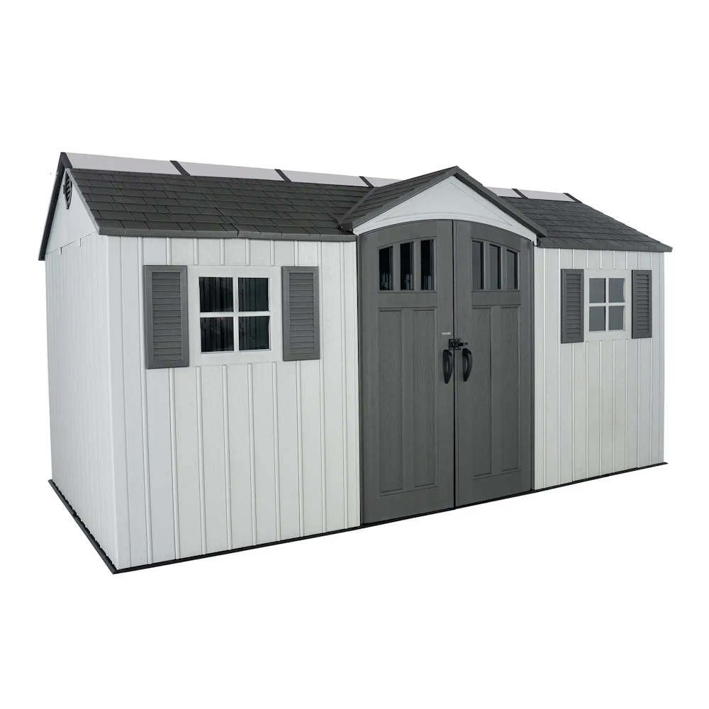 Single Entrance Plastic Shed 15X8