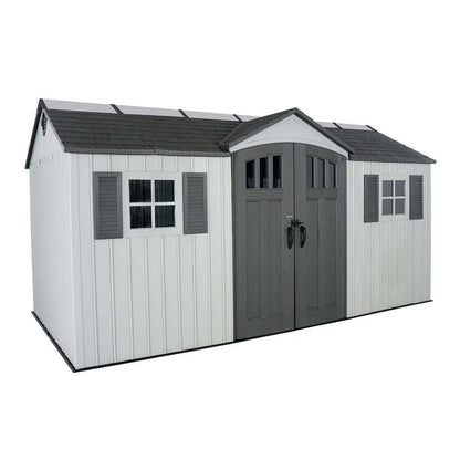 Single Entrance Plastic Shed 15X8