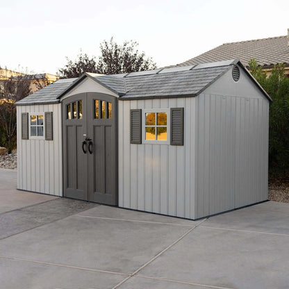 Single Entrance Plastic Shed 15X8